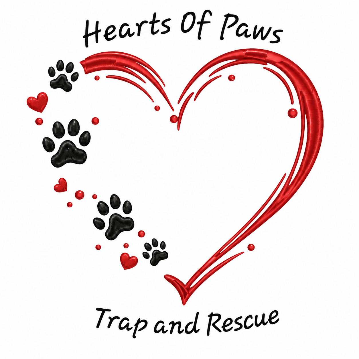 Hearts of Paws Trap and Rescue logo